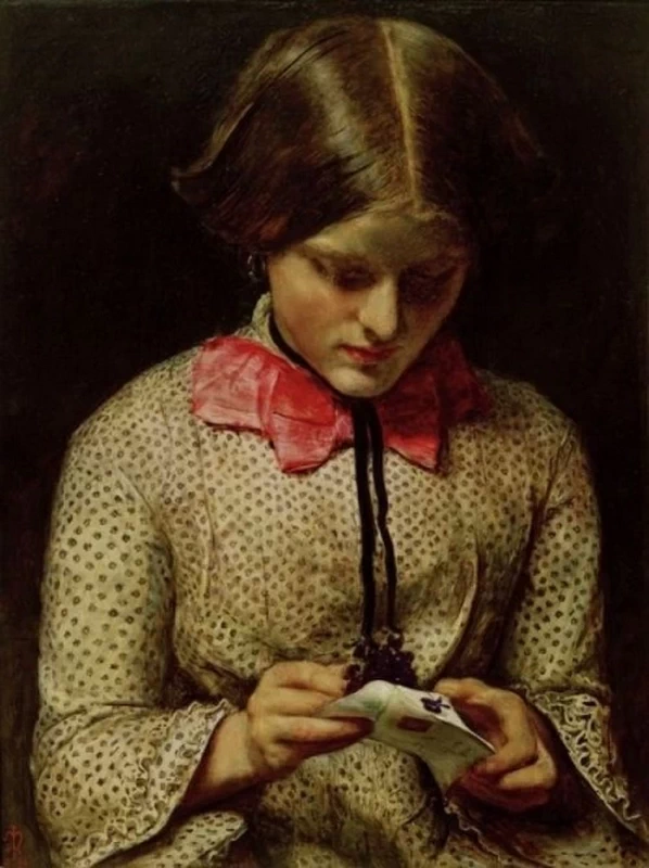Letter with violet